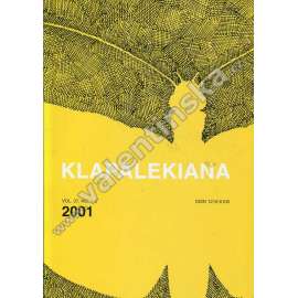 Klapalekiana, vol. 37, no. 1-2  (2001)