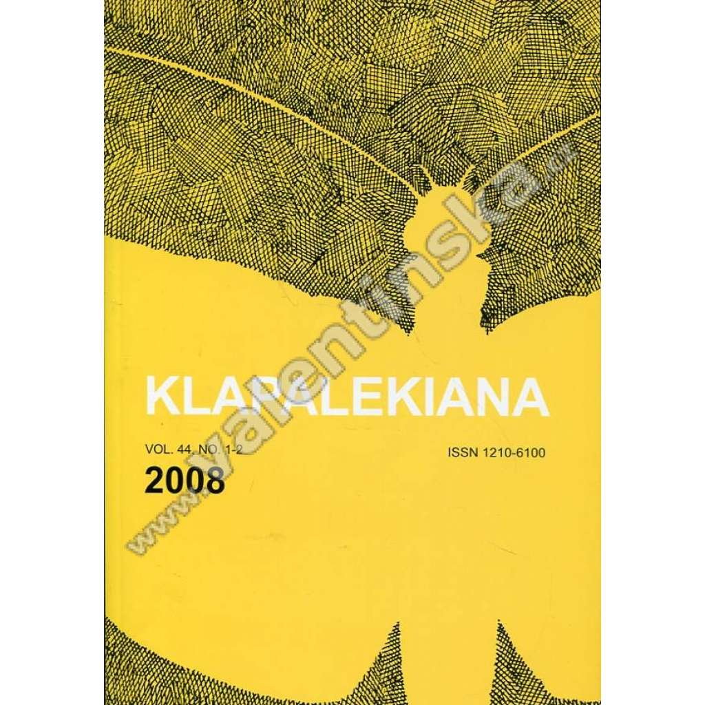 Klapalekiana, vol. 44., no. 1-2 (2008)