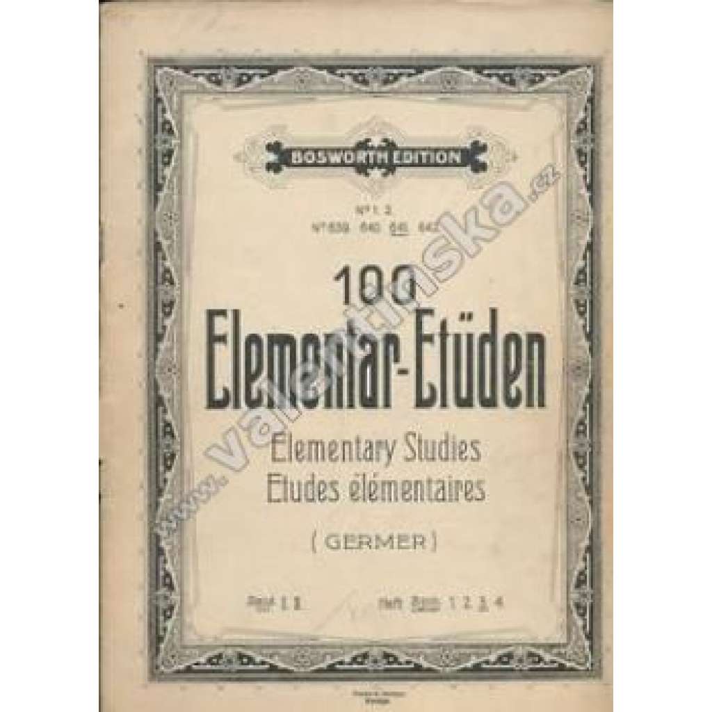 100 Elementar-Etuden. Heft 3