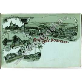 Červený Kostelec, Náchod. litografie