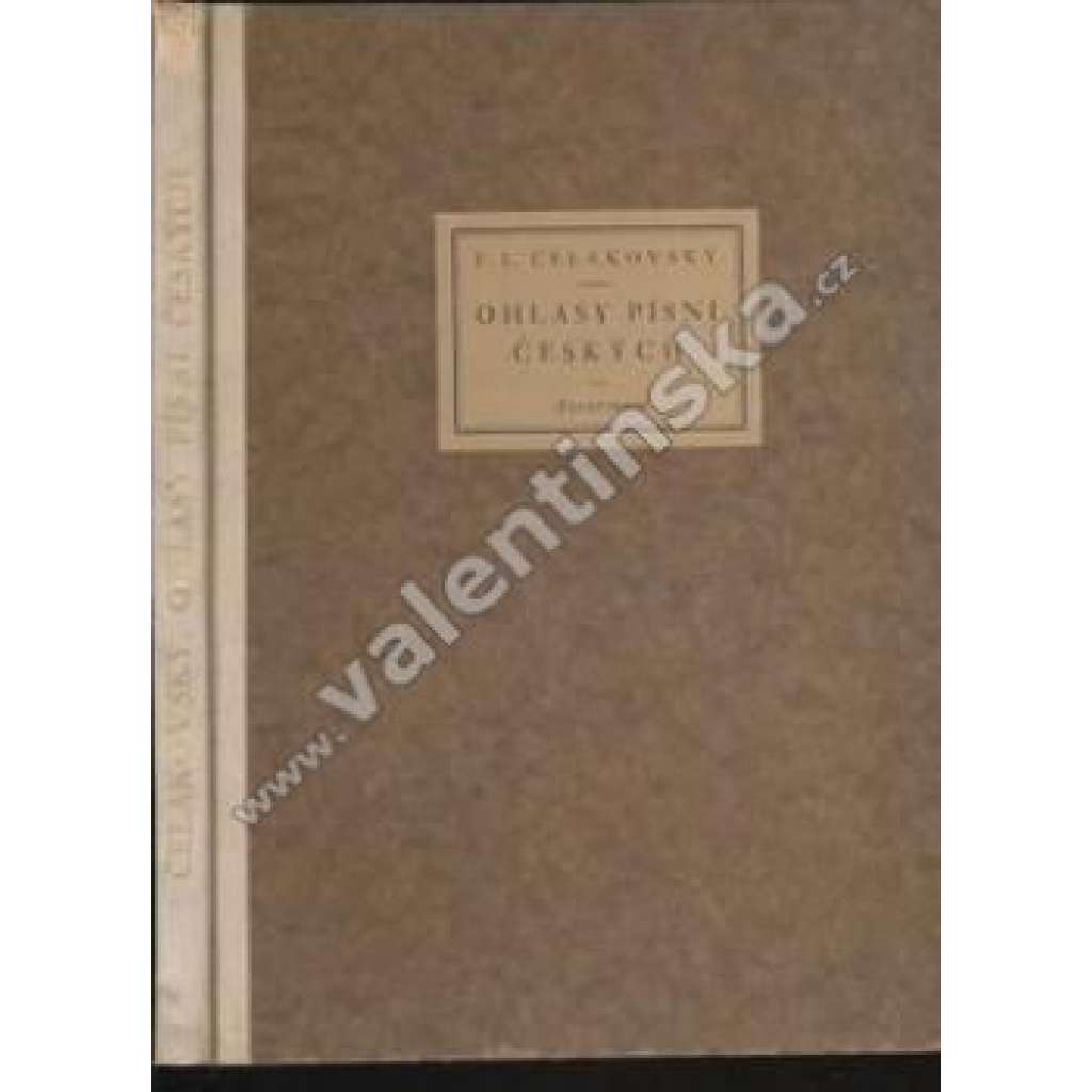Ohlasy písní českých (poezie, bibliofilie, číslovaný výtisk; ilustrace Z. Kratochvíl; úprava V. H. Brunner)