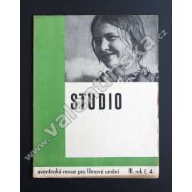 STUDIO 4/III, 1931-32. Aventinská filmová revue (časopis, film, mj. i Tanec a film, Žalosti a radosti zvukového filmu, Greta Gabro, J. Plachta, Z. Štěpánek, H. Haas)