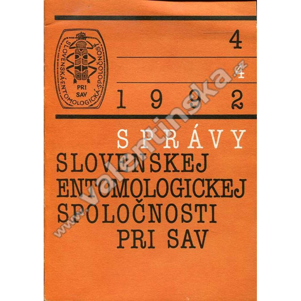 Správy Slovenskej entomologickej spol., 4/1992