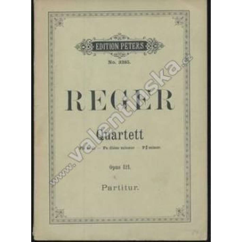 Quartett  Fis moll-Fa dieze mineur-F minor