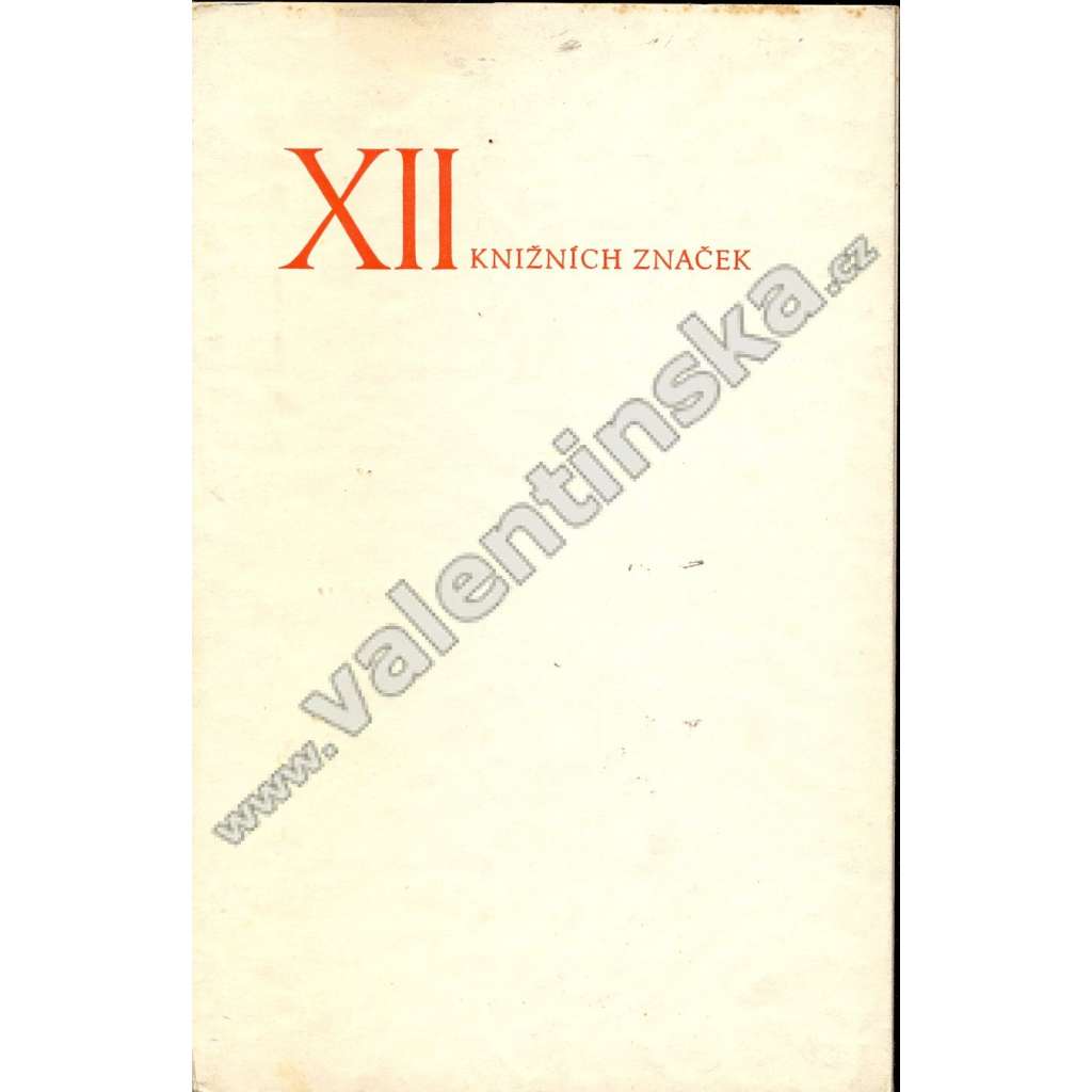XII knižních značek (ex libris) žáků grafické...