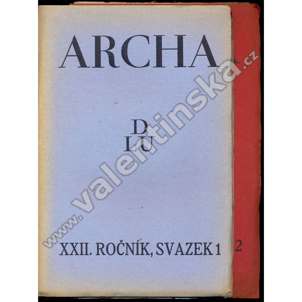 Archa: Revue pro literaturu..., r. XXII. (1934)