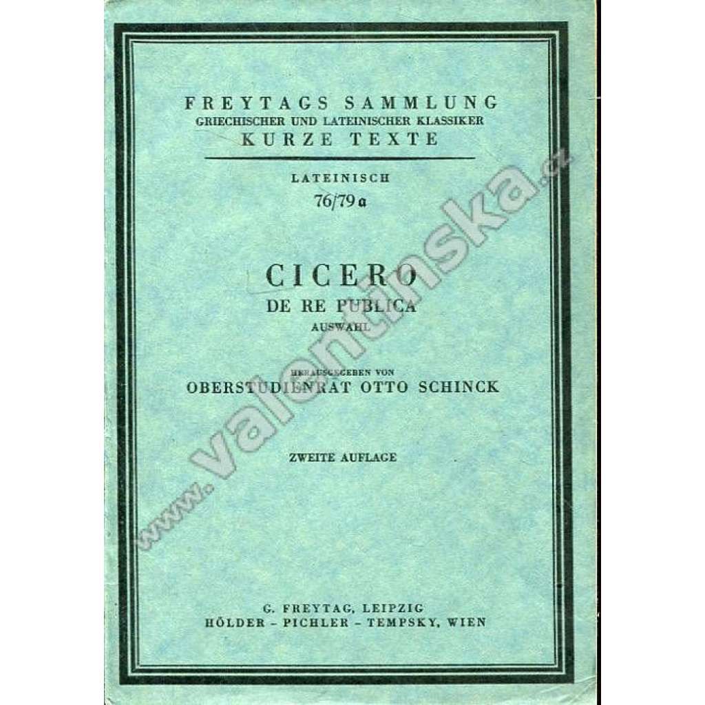 Cicero: de Re Publica (Auswahl)