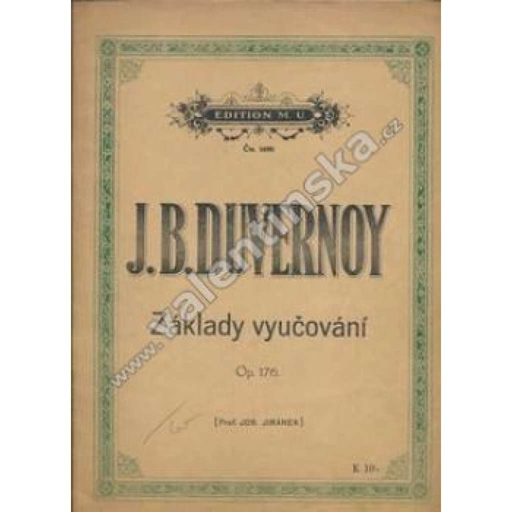 Základy vyučování. Op. 176