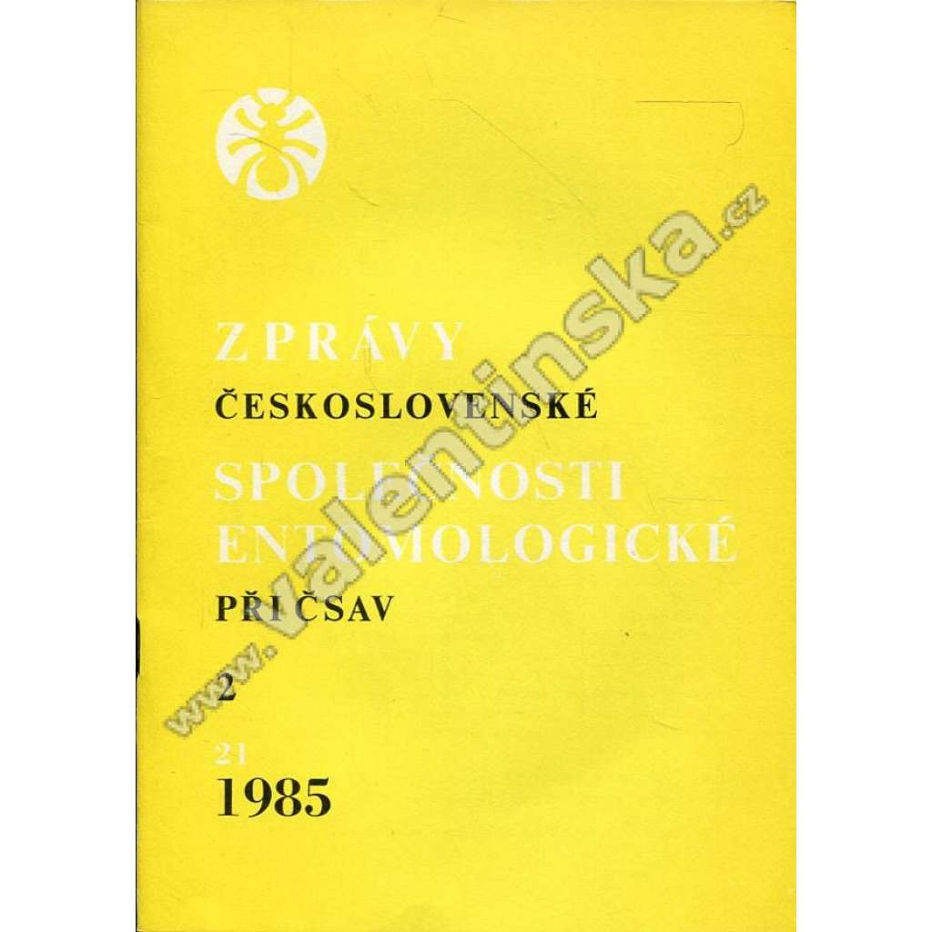 Zprávy Čs. společnosti entomologické, 2/1985