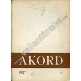 Akord, revue pro kulturní synthesu. 4/1937