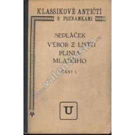 Výbor z listů Plinia mladšího, část I. (Plinius mladší - Listy)