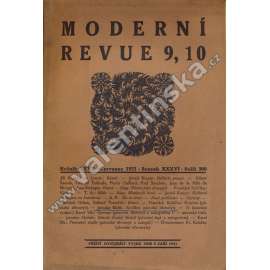 Moderní revue,  s. 300, r. XXVII (červenec 1921)