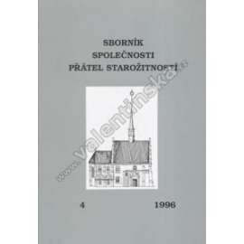 Sborník Společnosti přátel starožitností, 4/1996