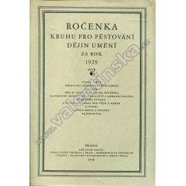 Ročenka Kruhu pro pěstování dějin umění, 1929