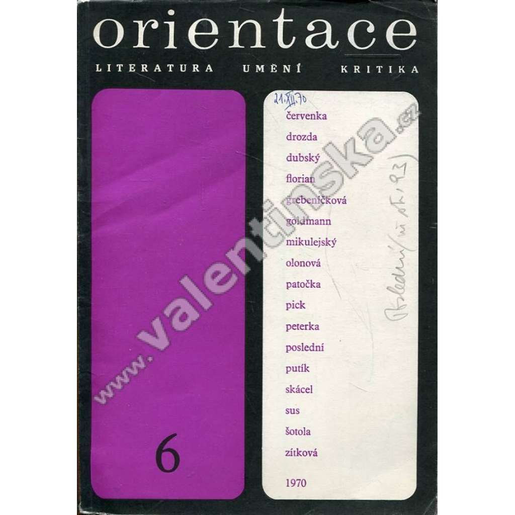 Orientace, 6/1970 (r. V.)