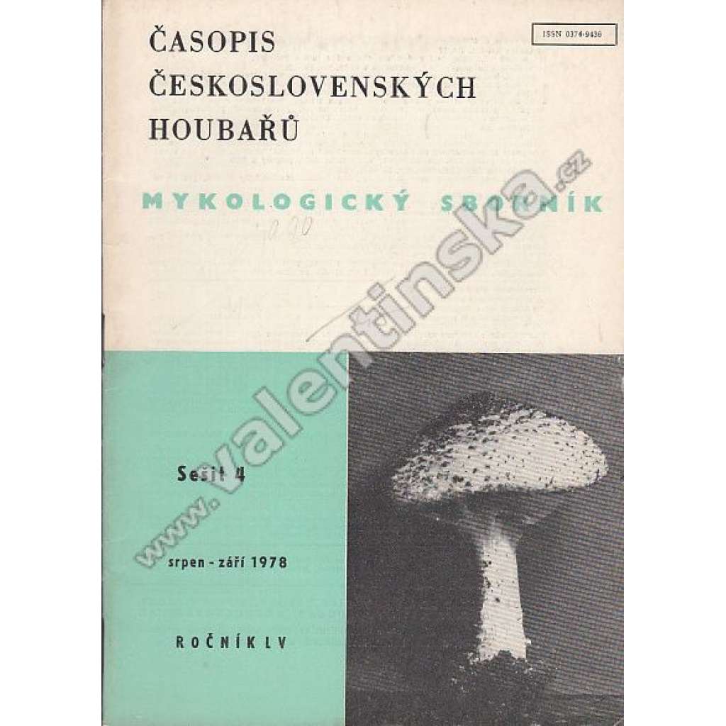 Mykologický sborník, 4/1978 (r. LV.)