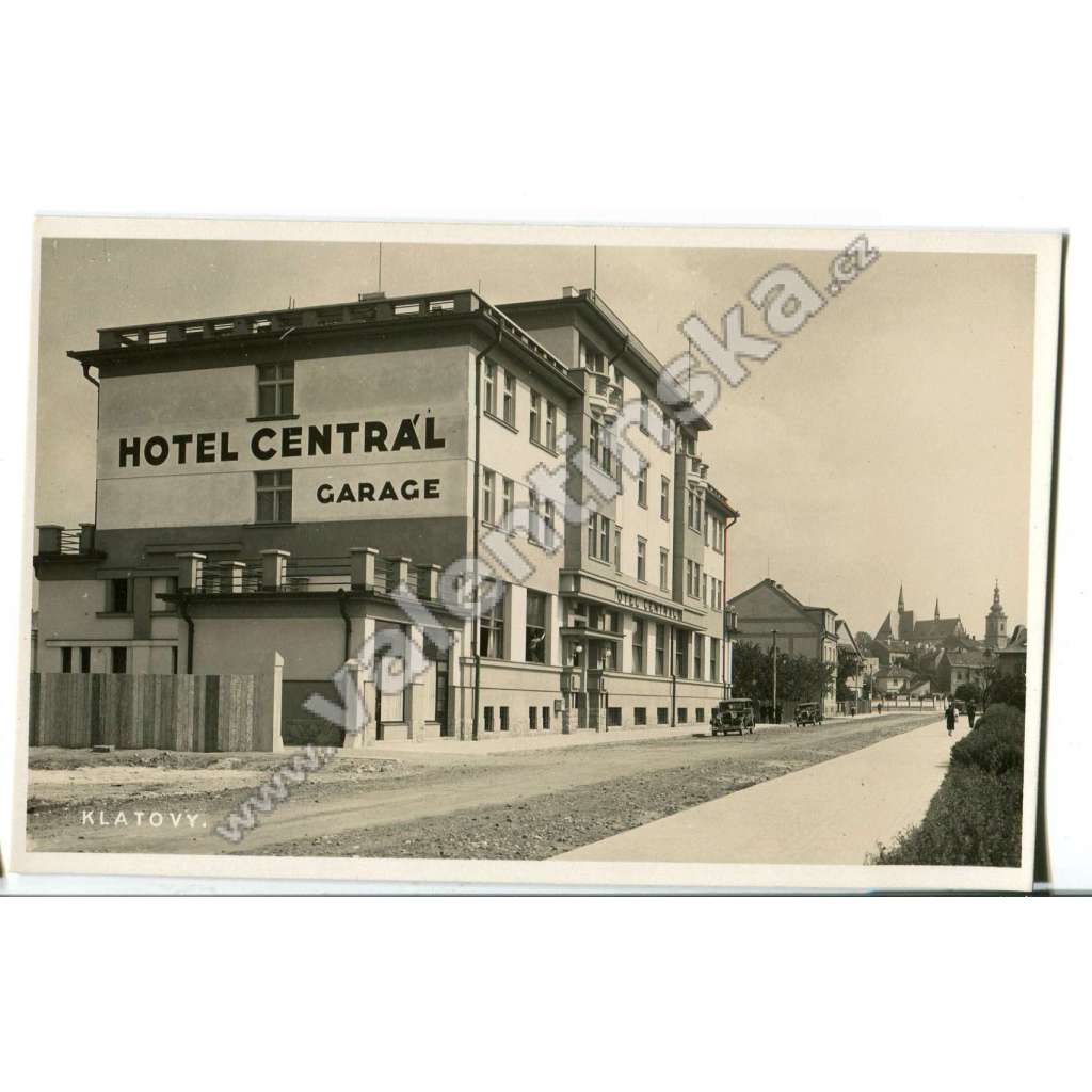 Klatovy, hotel Central, auto