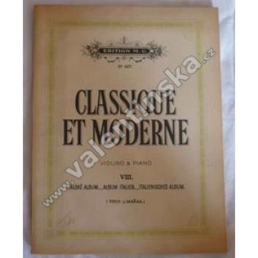 Classique et Moderne VIII.