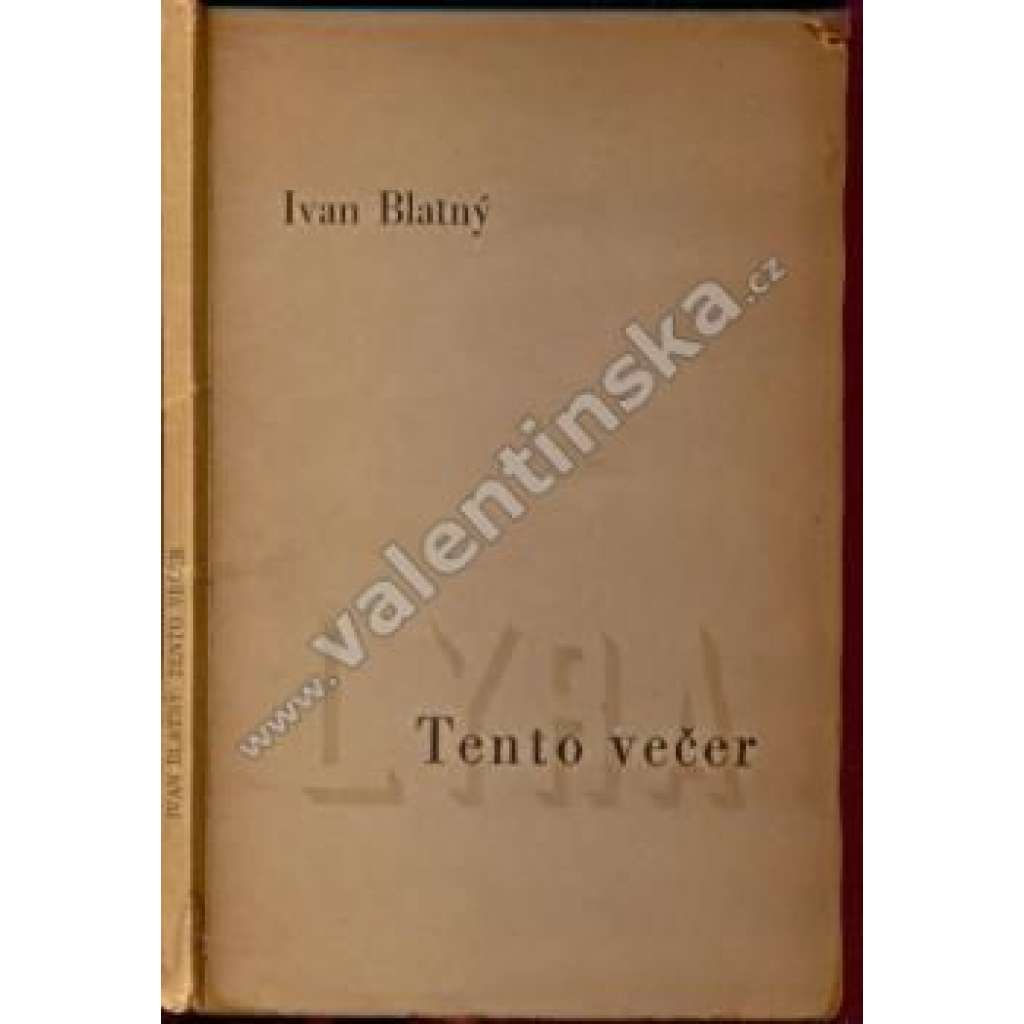 Tento večer (Ivan Blatný)